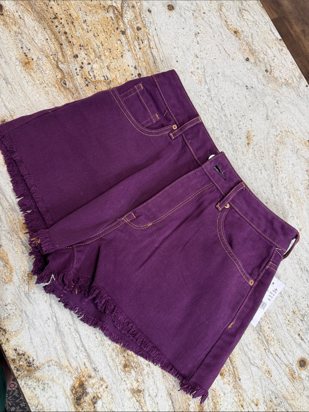 Purple denim pacsun shorts